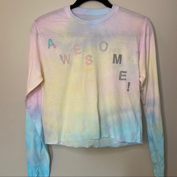 NWOT AWESOME Taylor Swift Cropped Tie Dye - Picture 2 of 6